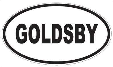 GOLDSBY - Oval Magnet