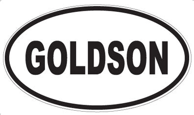 GOLDSON - Oval Magnet
