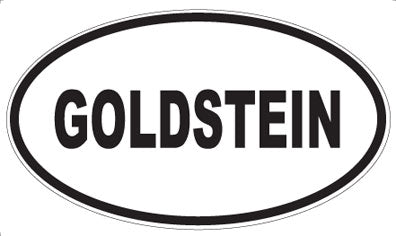 GOLDSTEIN - Oval Magnet