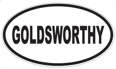 GOLDSWORTHY - Oval Magnet