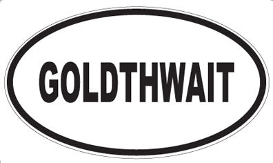 GOLDTHWAIT - Oval Magnet
