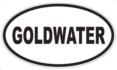 GOLDWATER - Oval Magnet