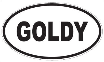 GOLDY - Oval Magnet