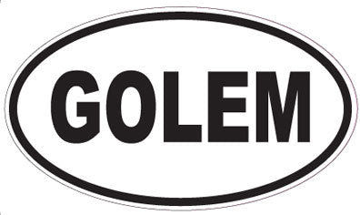 GOLEM - Oval Sticker