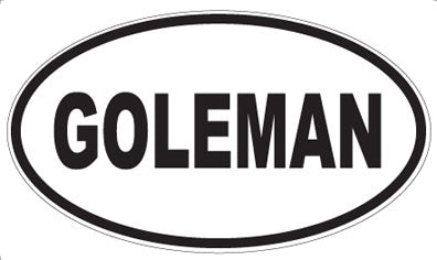 GOLEMAN - Oval Magnet