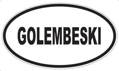 GOLEMBESKI - Oval Magnet