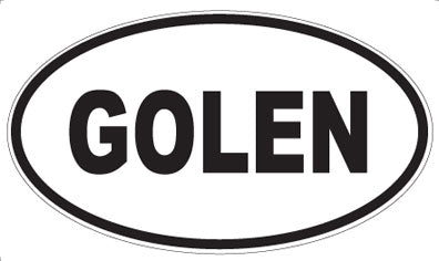 GOLEN - Oval Magnet