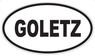 GOLETZ - Oval Magnet