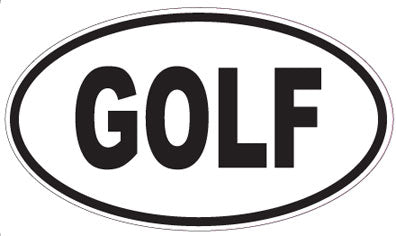 GOLF - Oval Sticker
