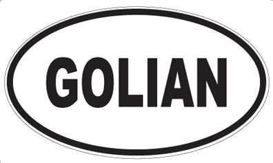 GOLIAN - Oval Sticker