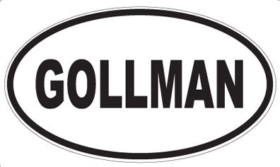 GOLLMAN - Oval Magnet