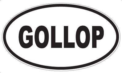 GOLLOP - Oval Magnet