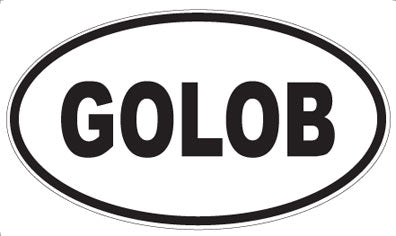 GOLOB - Oval Sticker