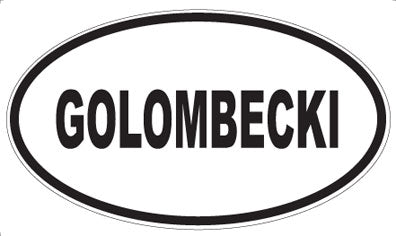 GOLOMBECKI - Oval Magnet