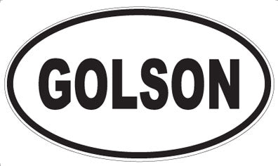 GOLSON - Oval Magnet