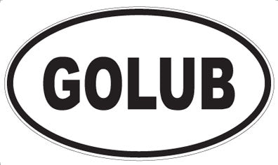 GOLUB - Oval Magnet