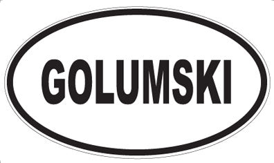 GOLUMSKI - Oval Magnet