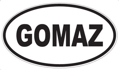 GOMAZ - Oval Magnet