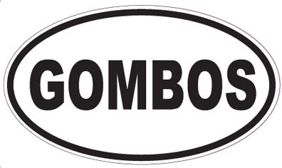 GOMBOS - Oval Sticker