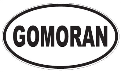 GOMORAN - Oval Magnet