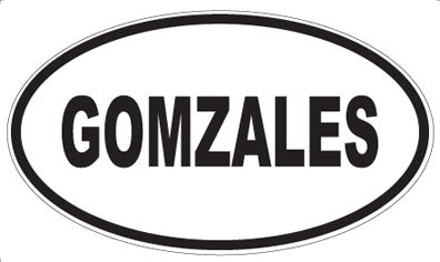 GOMZALES - Oval Magnet