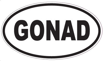 GONAD - Oval Sticker