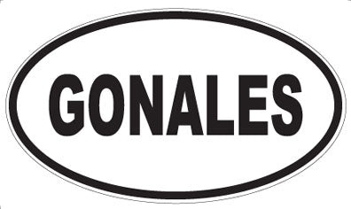 GONALES - Oval Magnet