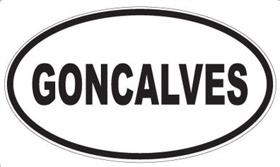 GONCALVES - Oval Magnet