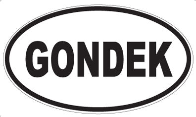 GONDEK - Oval Magnet