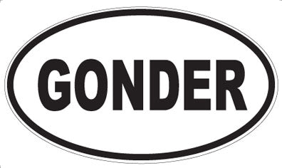 GONDER - Oval Magnet