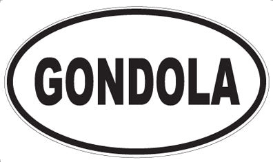 GONDOLA - Oval Magnet