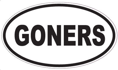 GONERS - Oval Sticker