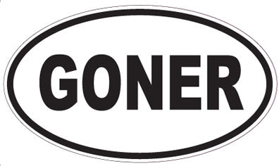 GONER - Oval Magnet