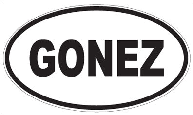GONEZ - Oval Magnet