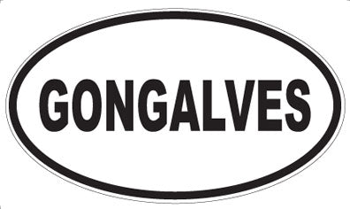 GONGALVES - Oval Magnet