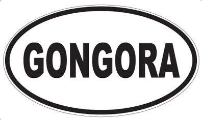 GONGORA - Oval Magnet