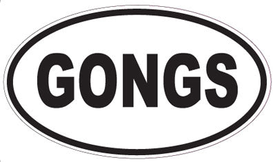 GONGS - Oval Magnet