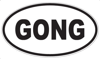 GONG - Oval Magnet