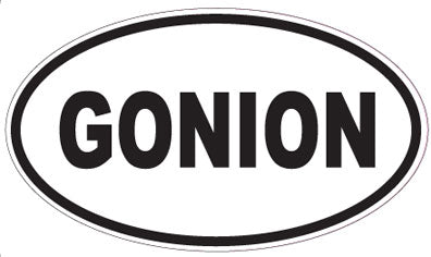 GONION - Oval Sticker