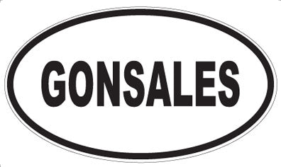 GONSALES - Oval Magnet