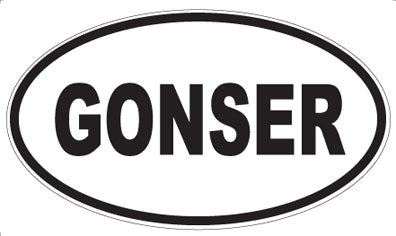 GONSER - Oval Magnet