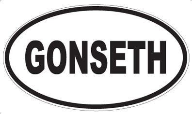 GONSETH - Oval Magnet