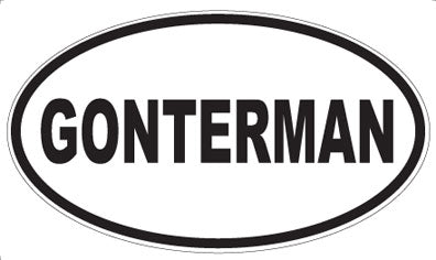 GONTERMAN - Oval Magnet