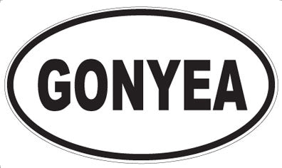 GONYEA - Oval Magnet