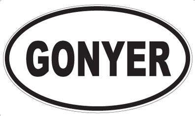 GONYER - Oval Magnet