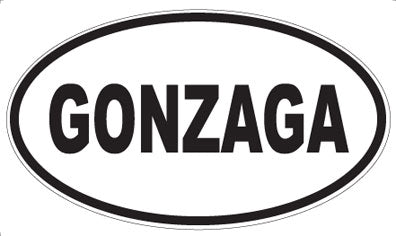 GONZAGA - Oval Magnet