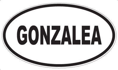 GONZALEA - Oval Magnet