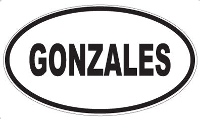 GONZALES - Oval Magnet