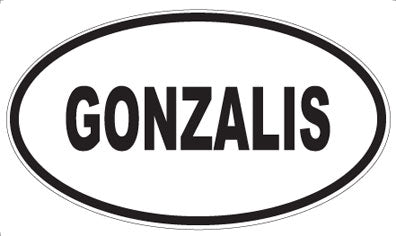 GONZALIS - Oval Magnet