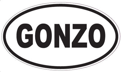 GONZO - Oval Sticker